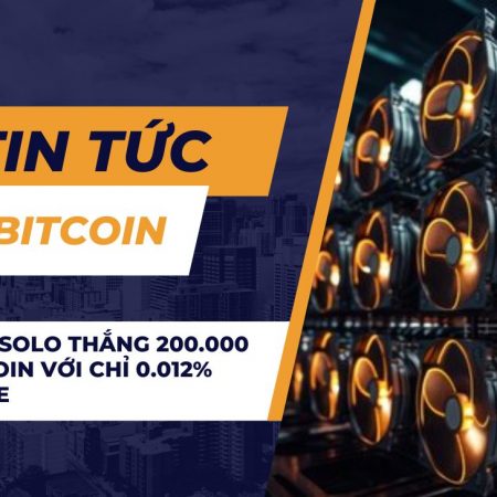 Thợ đào solo thắng 200.000 USD Bitcoin với chỉ 0.012% hashrate