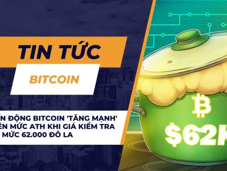 Biến động Bitcoin ‘tăng mạnh’ trên mức ATH khi giá kiểm tra lại mức 62.000 đô la