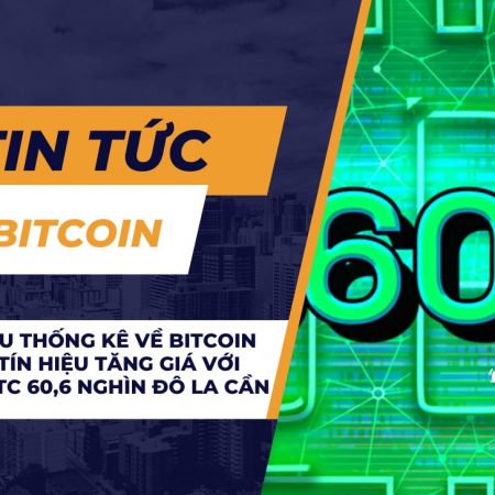 Các số liệu thống kê về Bitcoin cho thấy tín hiệu tăng giá với mức giá BTC 60,6 nghìn đô la cần vượt qua