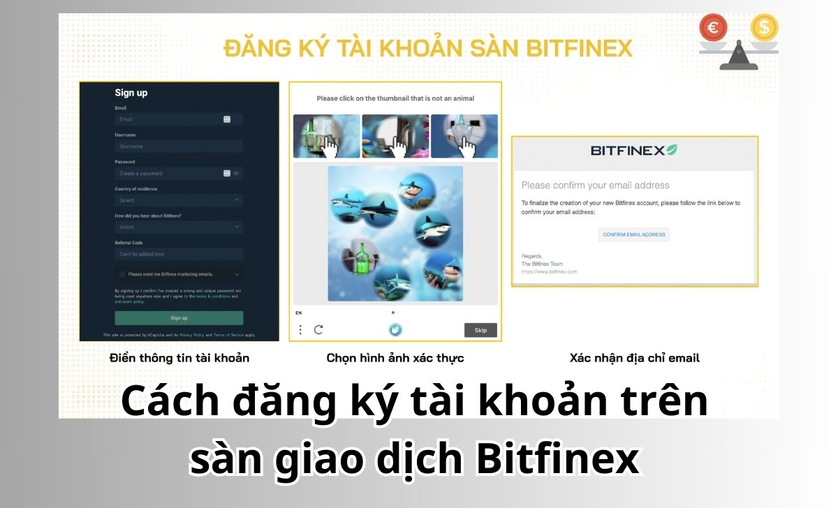 Cách đăng ký tài khoản trên sàn giao dịch Bitfinex