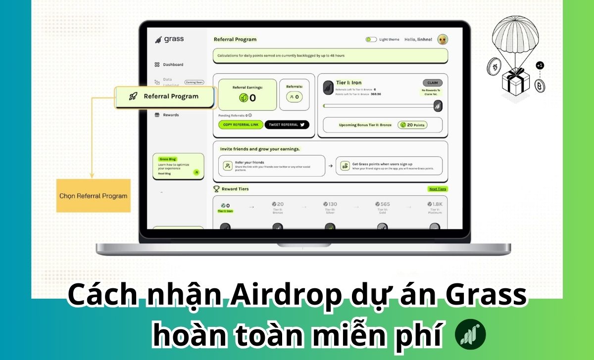 Cách nhận Airdrop dự án Grass hoàn toàn miễn phí