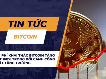 Chi phí khai thác Bitcoin tăng vọt 168% trong bối cảnh công suất tăng trưởng