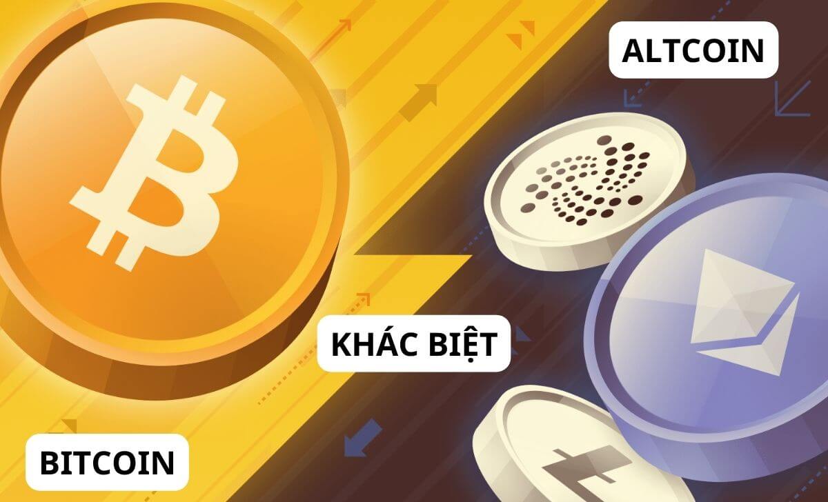 Tìm hiểu điểm khác nhau  giữa Bitcoin và Altcoin