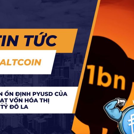 Đồng tiền ổn định PYUSD của PayPal đạt vốn hóa thị trường 1 tỷ đô la