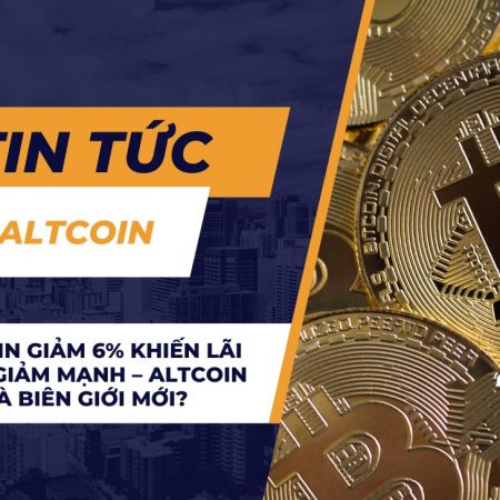 Giá Bitcoin giảm 6% khiến lãi suất mở giảm mạnh – Altcoin có phải là biên giới mới?