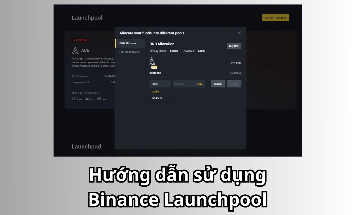 Hướng dẫn sử dụng Binance Launchpool