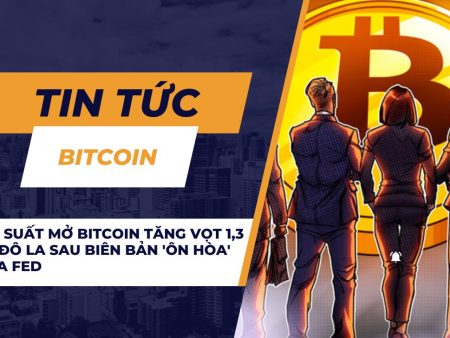 Lãi suất mở Bitcoin tăng vọt 1,3 tỷ đô la sau biên bản ‘ôn hòa’ của Fed