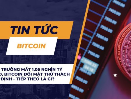 Thị trường mất 1,05 nghìn tỷ USD, Bitcoin đối mặt thử thách ổn định – Tiếp theo là gì?