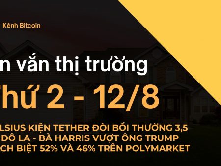 Tin vắn thị trường crypto Thứ 2 – 12/8