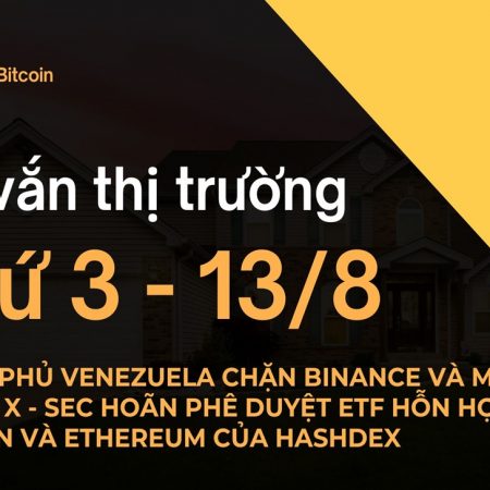 Tin vắn thị trường crypto Thứ 3 – 13/8