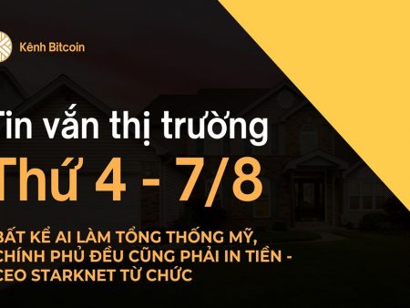 Tin vắn thị trường crypto Thứ 4 – 7/8