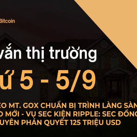 Tin vắn thị trường crypto Thứ 5 – 5/9